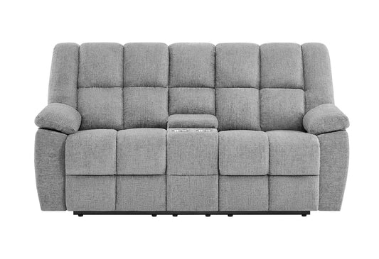 U6000 - Console Reclining Loveseat - Smoke