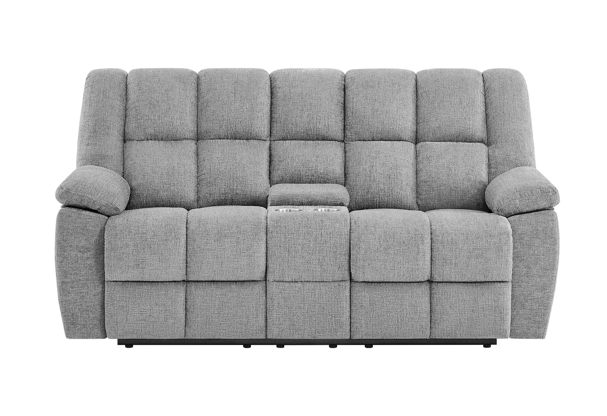 U6000 - Reclining Sofa / Console Reclining Loveseat - Smoke