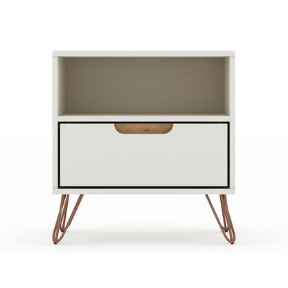 Rockefeller - Nightstand With 1 Drawer - Off White