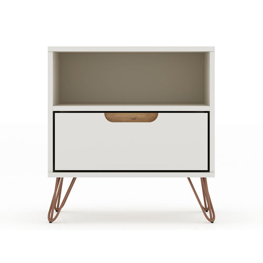 Rockefeller - Nightstand With 1 Drawer - Off White
