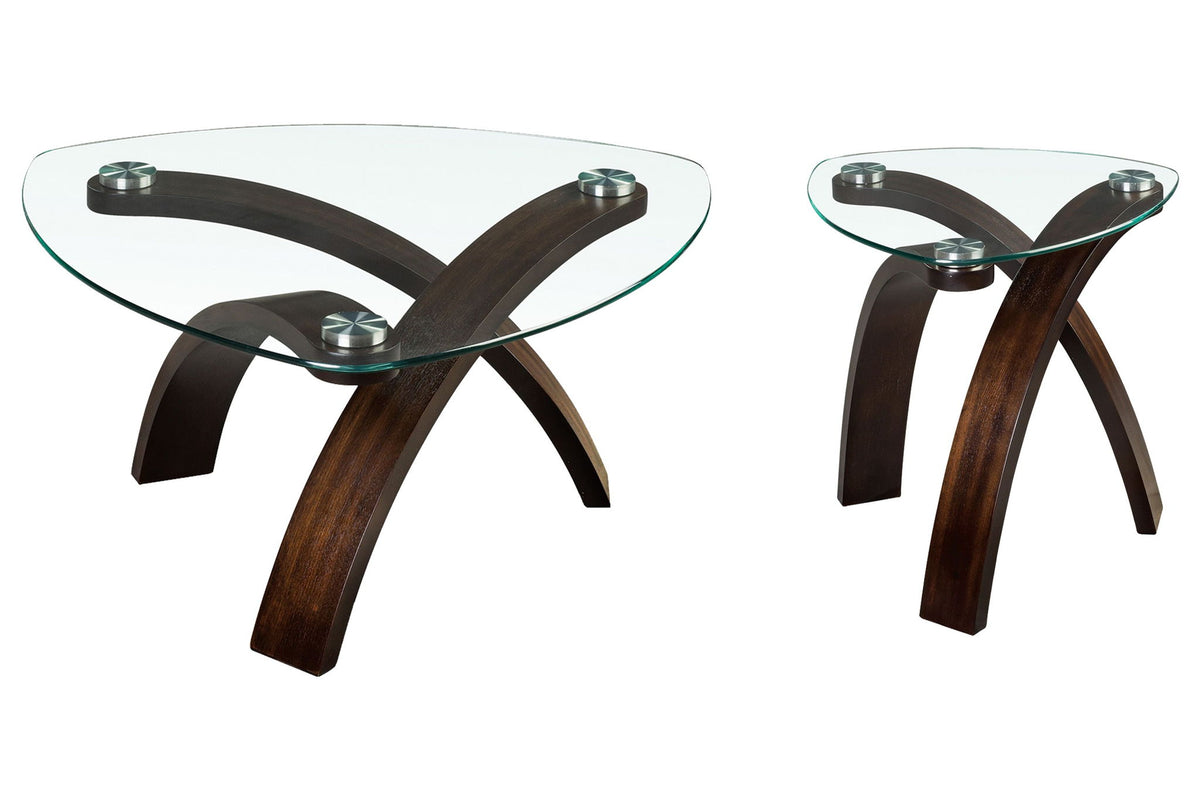 Allure - Pie Shaped Cocktail Table Set