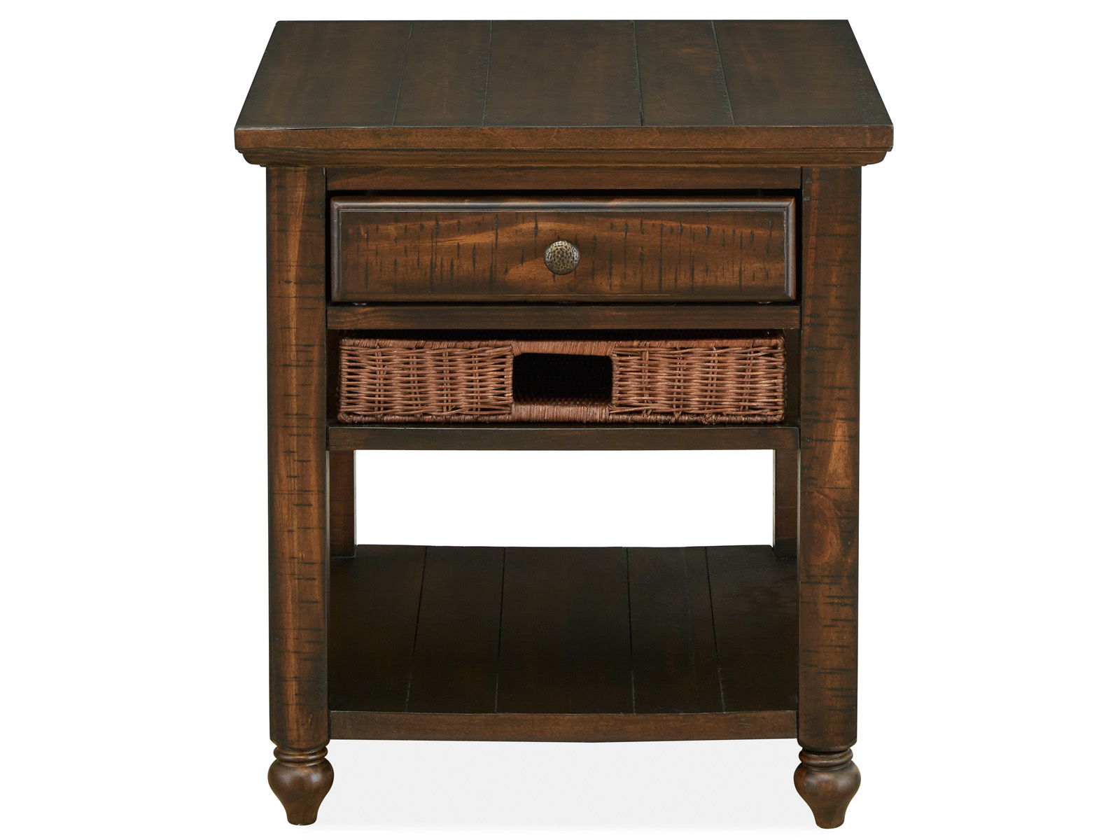 Cottage Lane Wood Rectangular End Table - Thumbnail 3