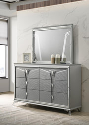 B024 - Dresser - Olive Shimmer Silver