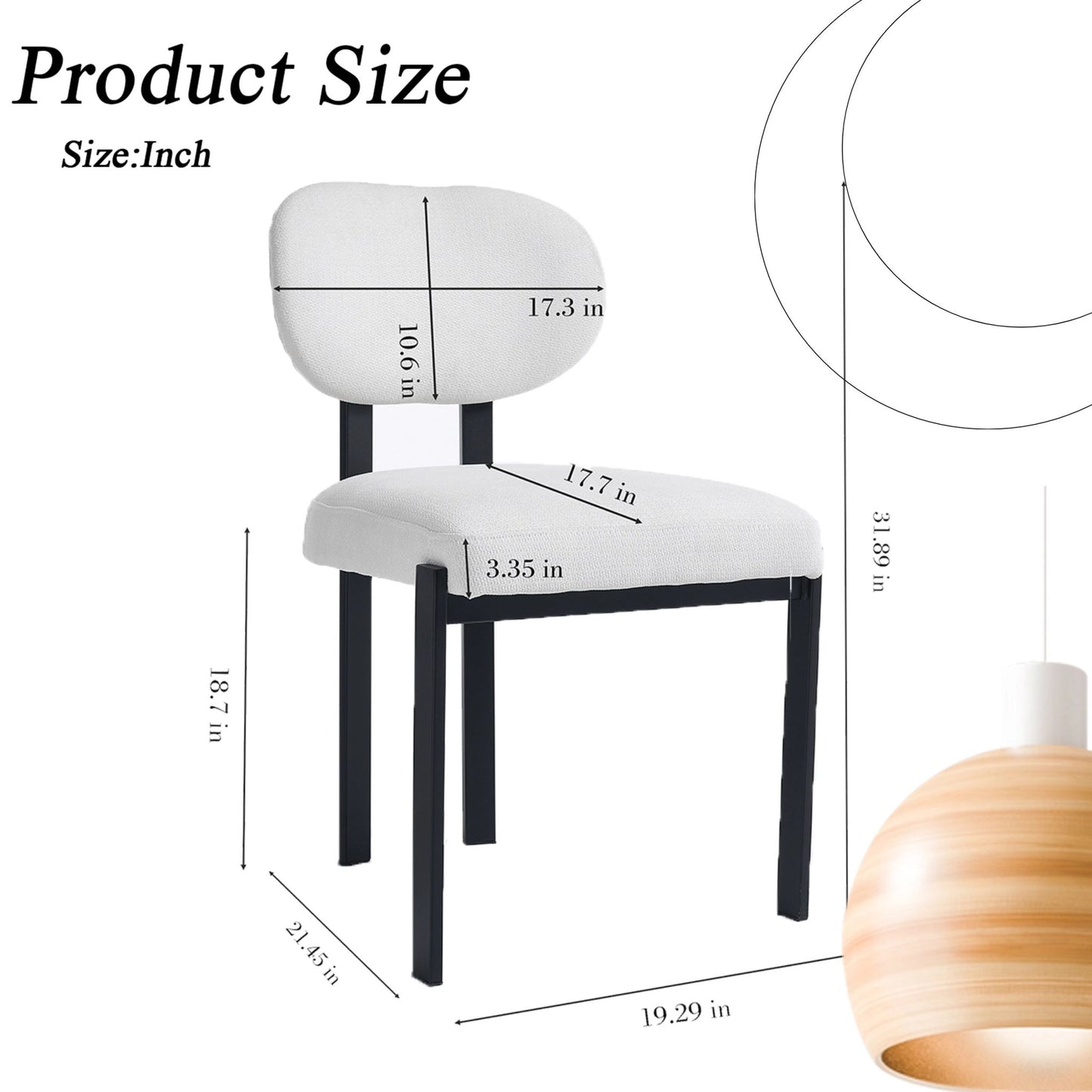 Dining Armless Chairs (Set of 2)