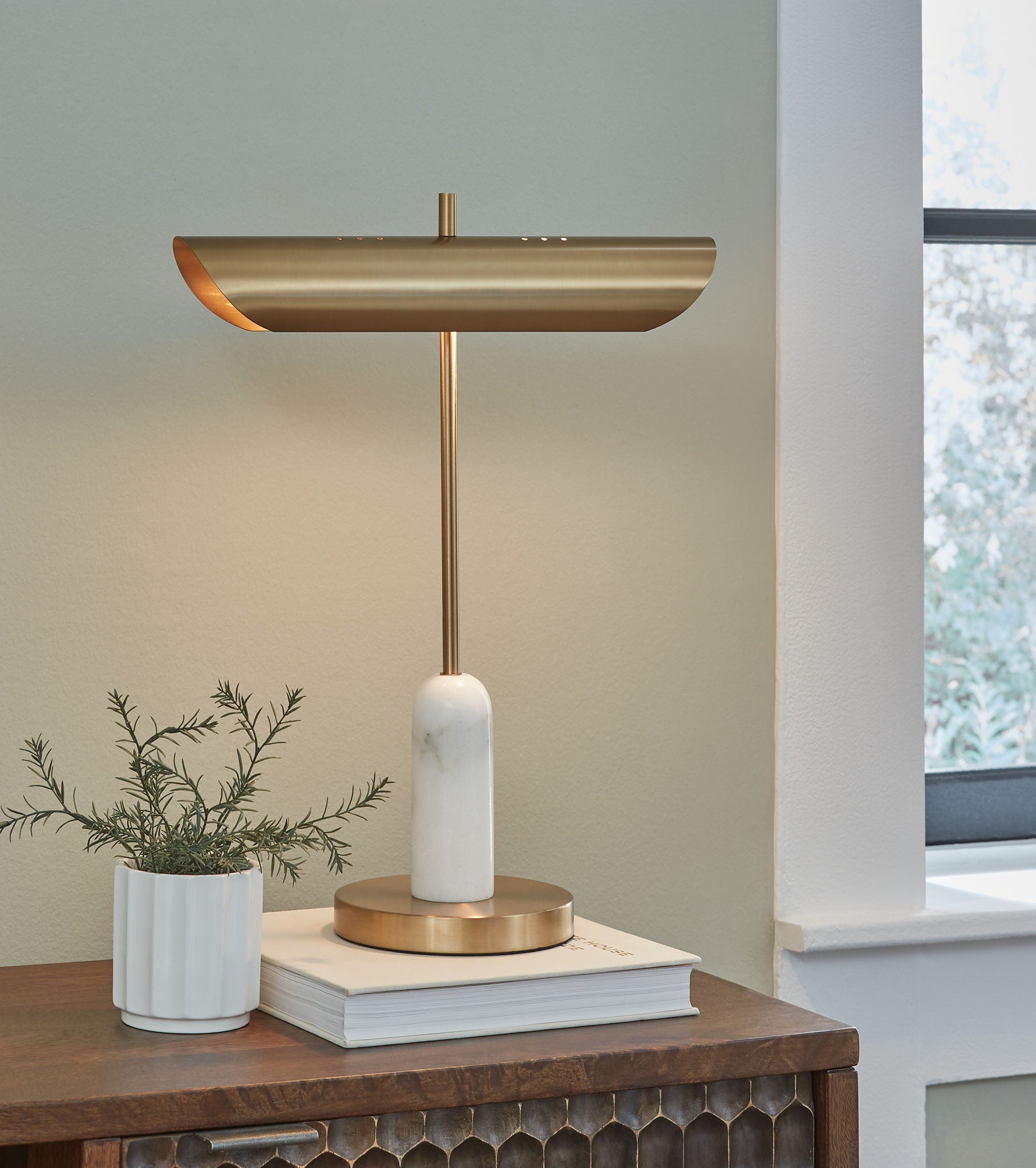 Rowleigh Marble Desk Lamp - Thumbnail 2