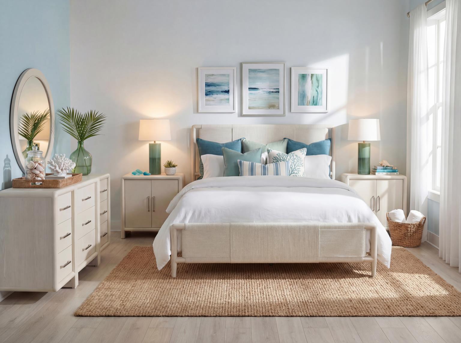 Maren - Complete Woven Panel Bed