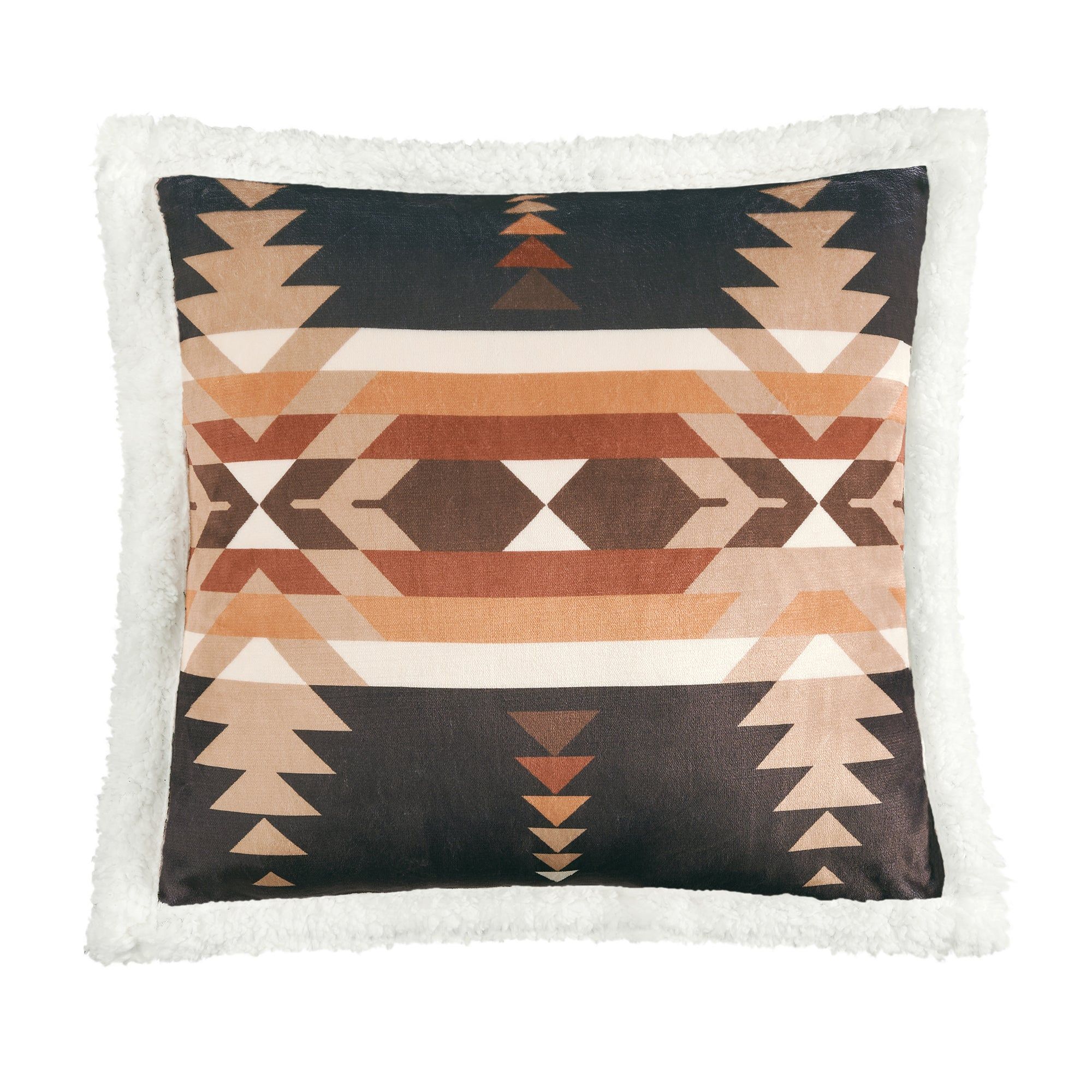 Campfire - Yosemite Campfire Sherpa Pillow - Black