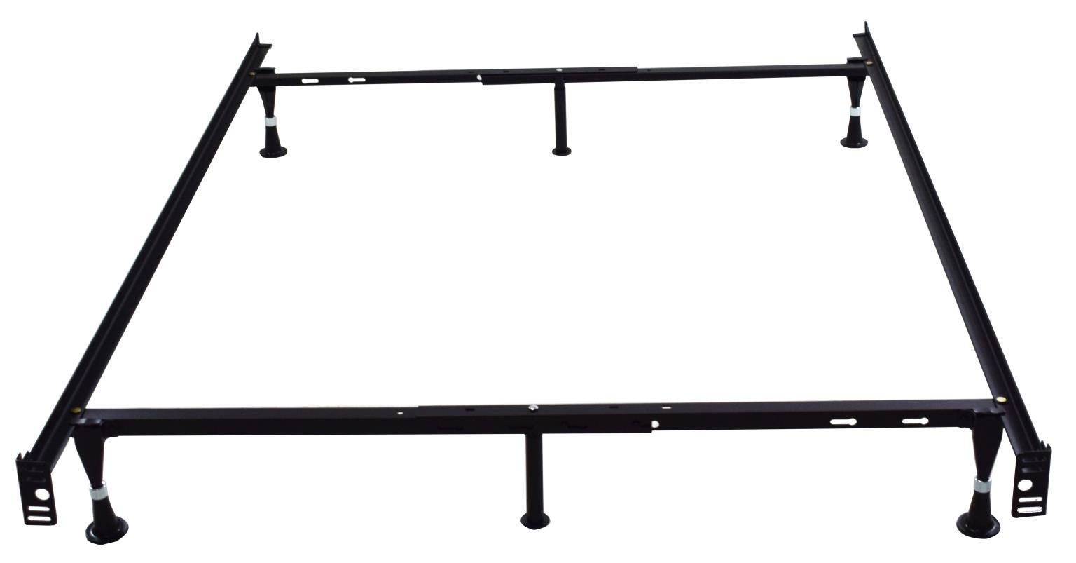 BF-Q - Twin / Full / Queen Bed Frame With Glides - Black