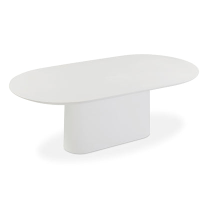 Nara - Indoor / Outdoor Concrete Dining Table - Pure White
