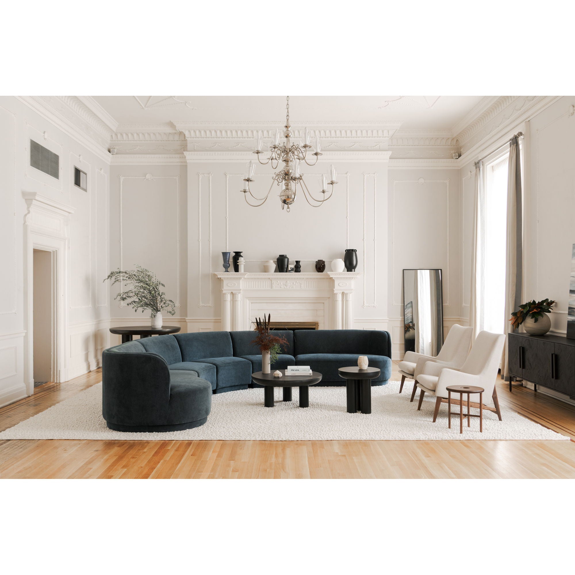 Rocca - Cement Coffee Table - Black