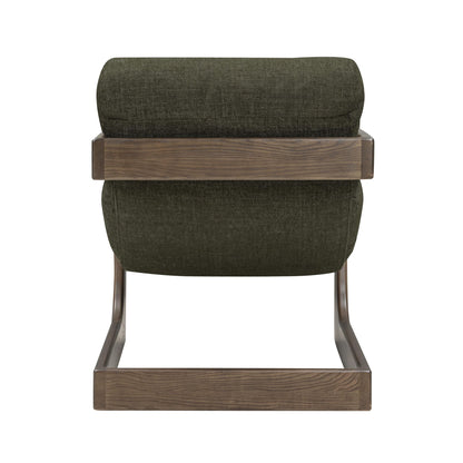 Palma - Textured Weave Accent Chair With Brown Base