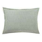 Hera - Washed Linen Tailored Pillow Sham - Sage