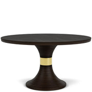 Lydia - Round Dining Table - Dark Brown