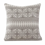 Fair Isle - Knit Euro Sham - Taupe