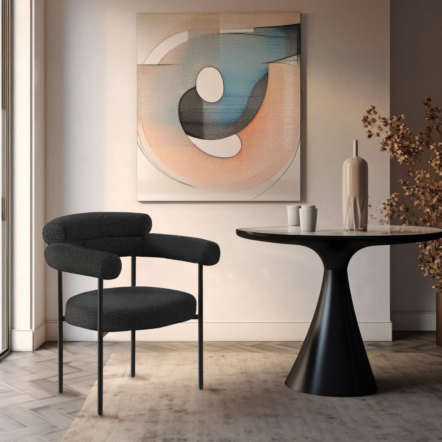 Blake - Dining Chair With Black Legs (Set of 2)