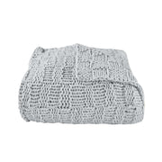 Chess Knit - Throw - Gray