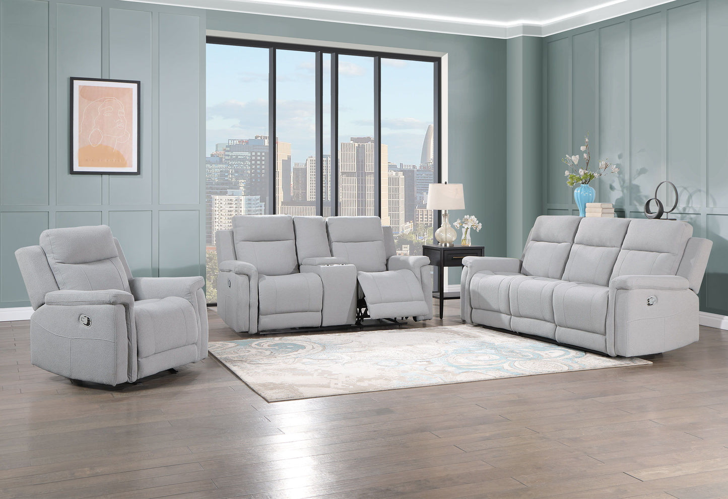 U1797 - Glider Recliner - Gray