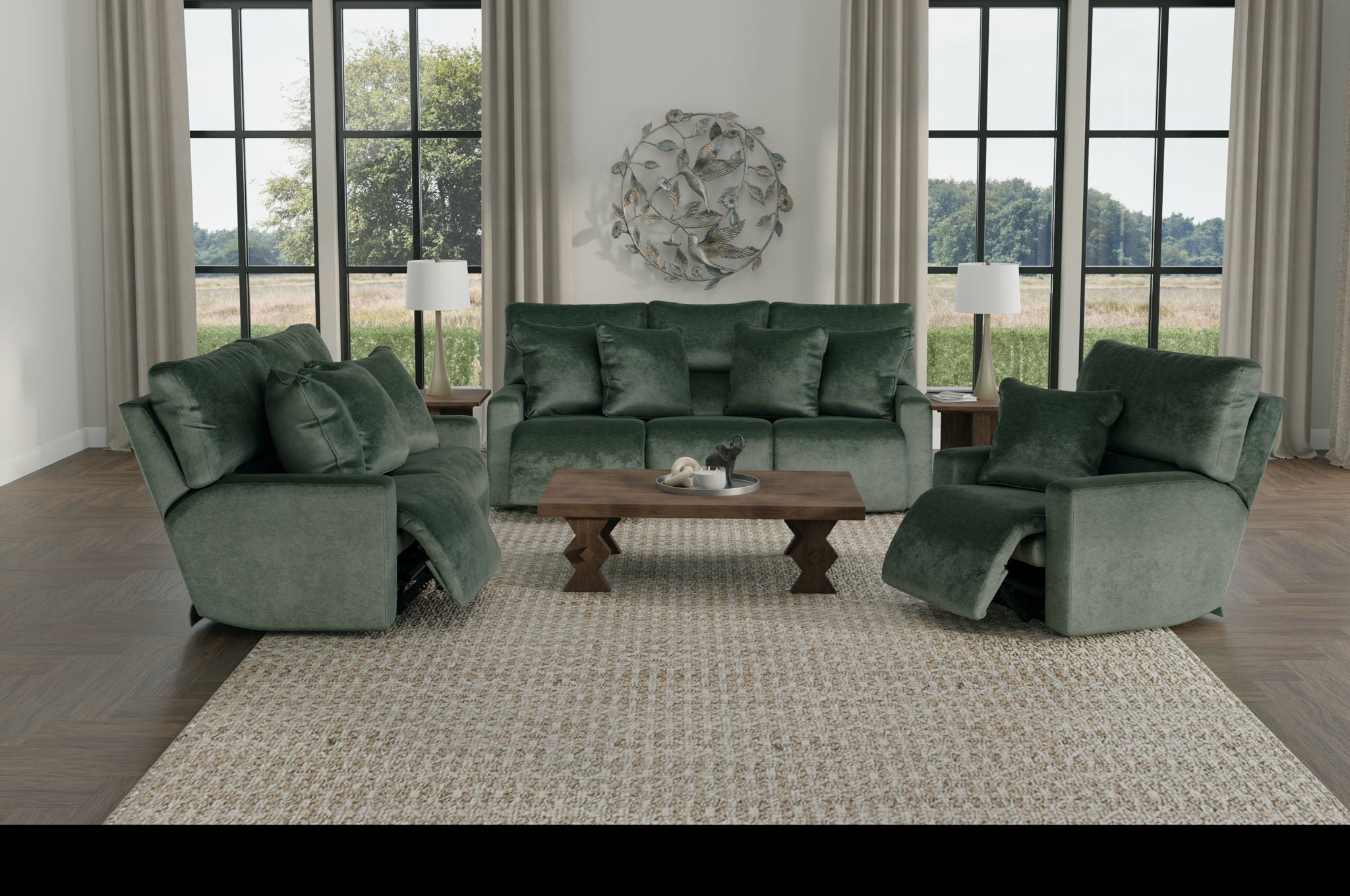 Rayton - Power Reclining Sofa With Zero Gravity - Pine