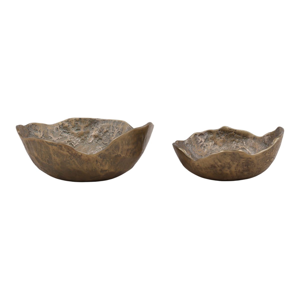 Damara - Bowl (Set of 2) - Antique Brass