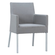 Norman - Outdoor Dining Chair - Gray And White