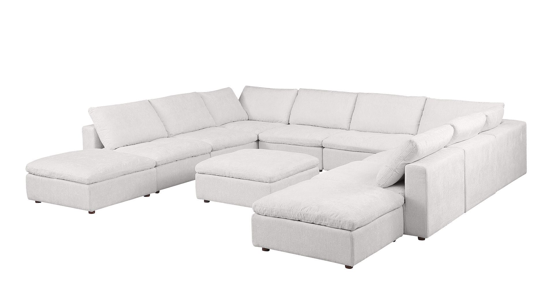 1100 - Top-Grain Italian Leather 11-Piece Sectional With Chaise