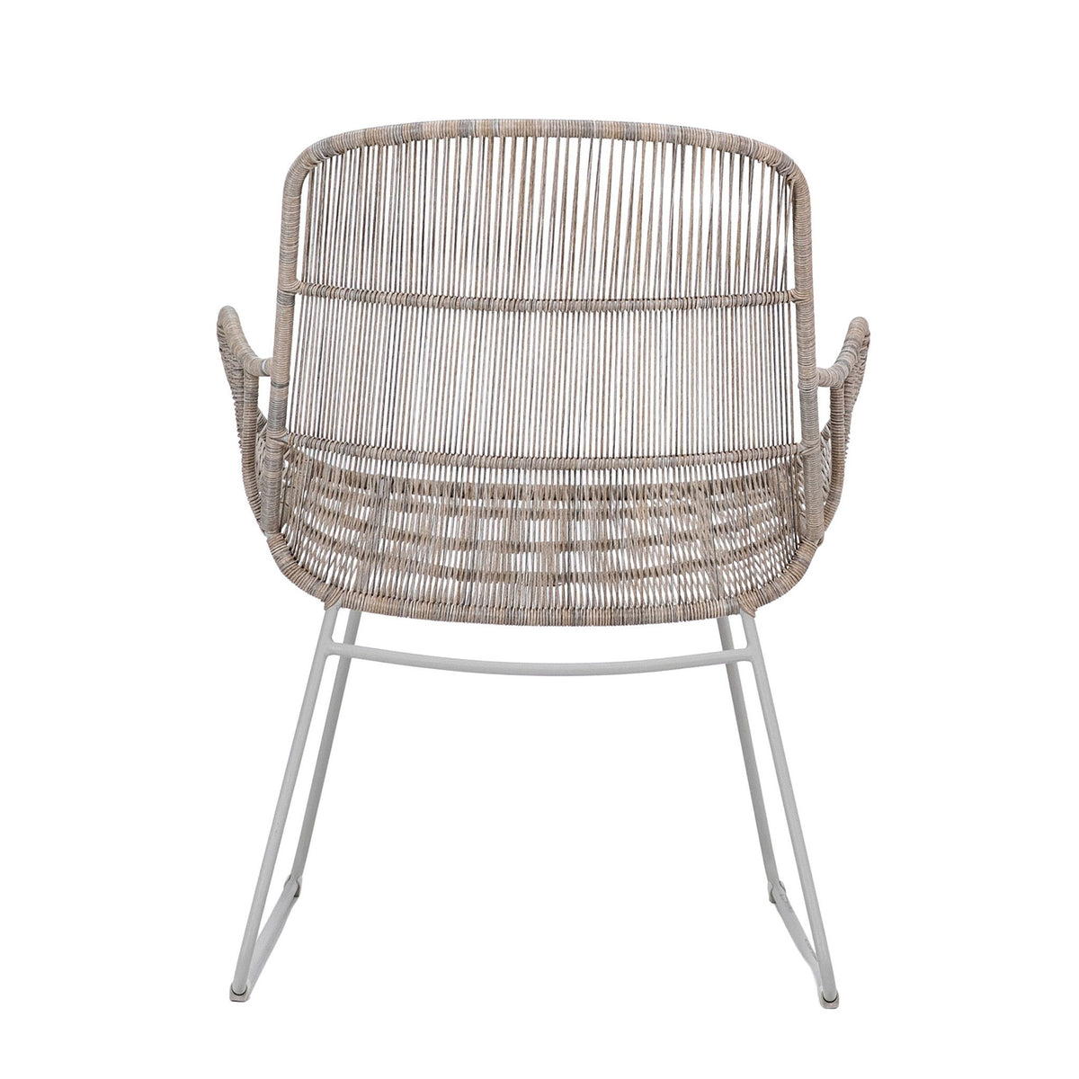 Anton - Outdoor Occasional Chair - Sand And White
