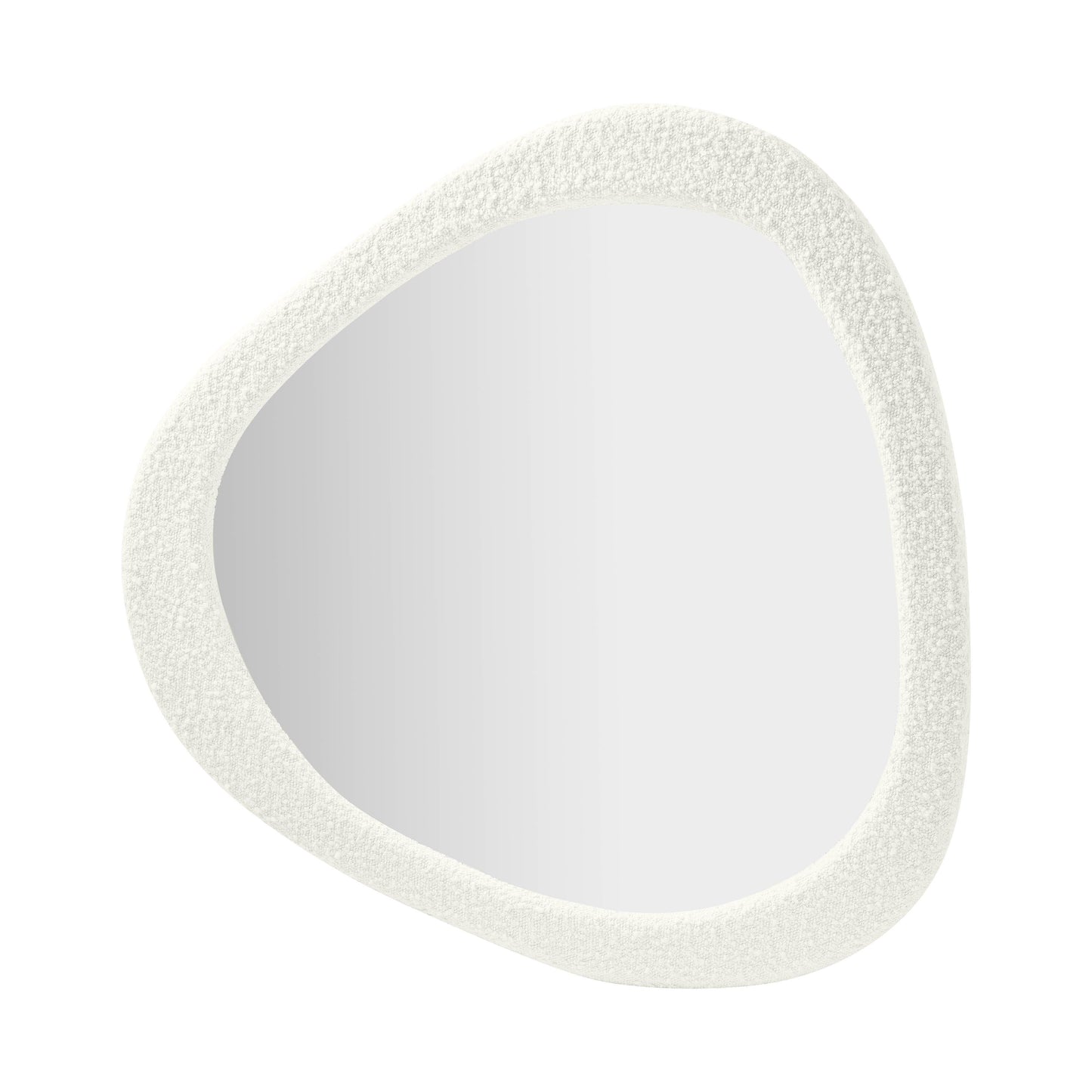 Klaryss - Boucle Triangular Mirror - Cream