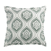 Belmont - Graphic Print Euro Sham - Green / White
