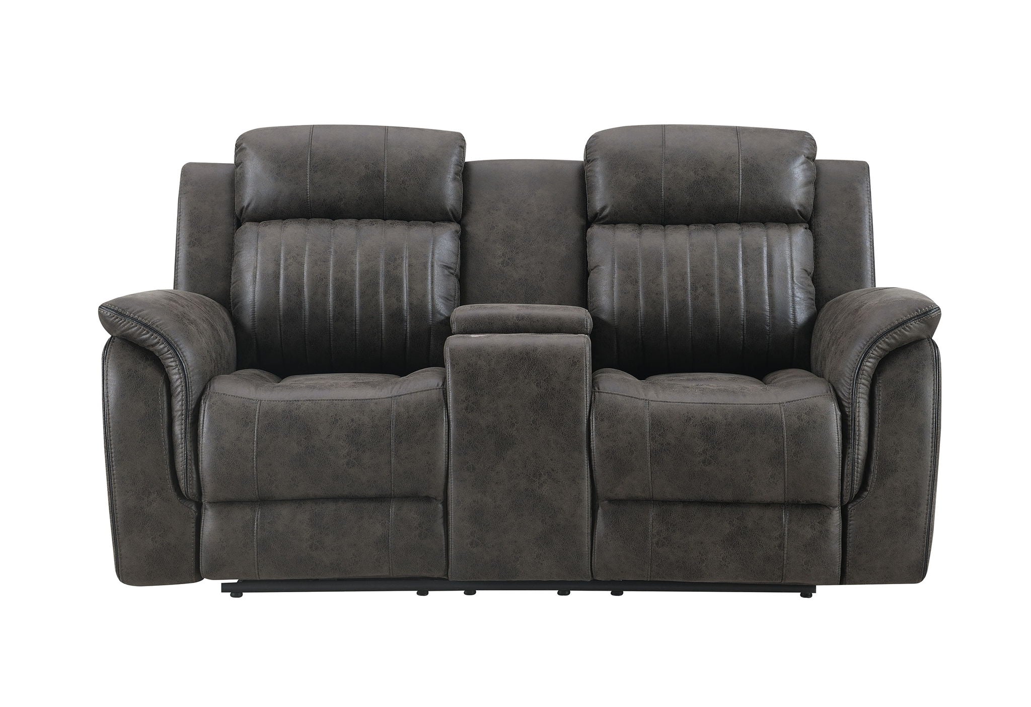 U8517 - Console Reclining Loveseat - Gray