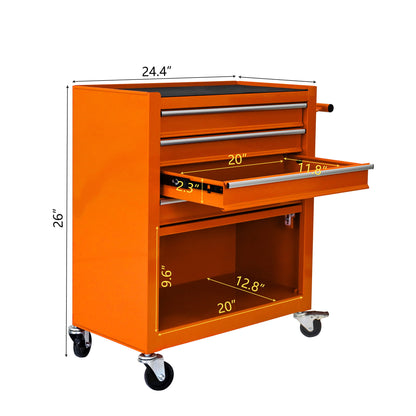 4 Drawers Multifunctional Tool Cart With Wheels