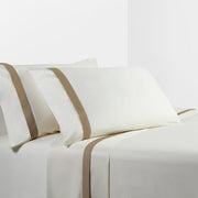 Flange Sheet - Queen 350TC Flange Design Sheet Set (Set of 4) - Cream