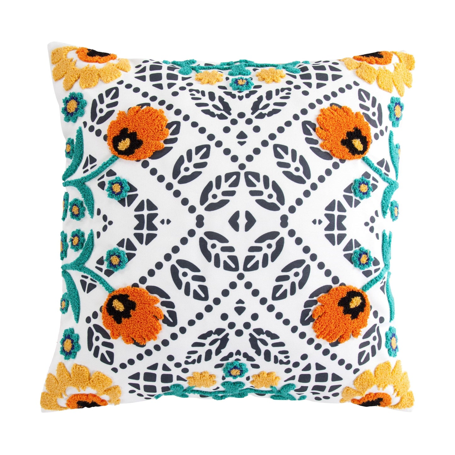 Outdoor Pillow - Bonita Indoor/Outdoor Pillow 2 Per Carton - Orange / Yellow / Blue