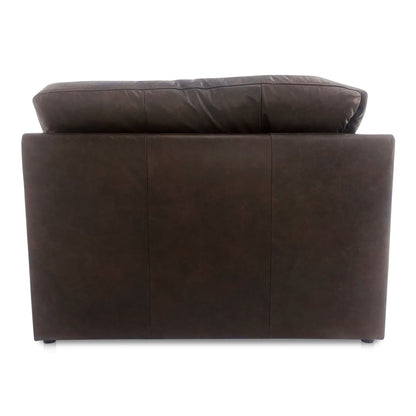 Thurlow - Leather Corner Chair - Espresso Brown