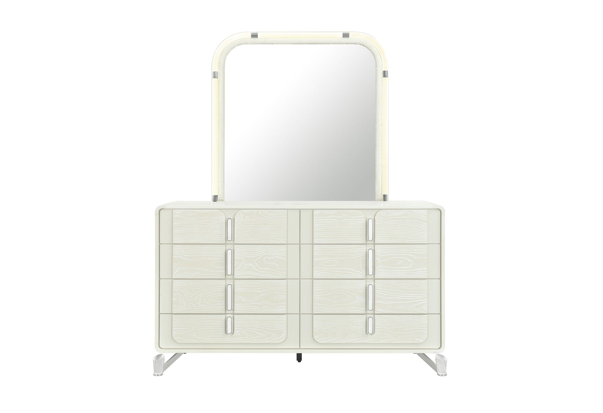 Lyra - 5 Piece King Bedroom Set - Beige