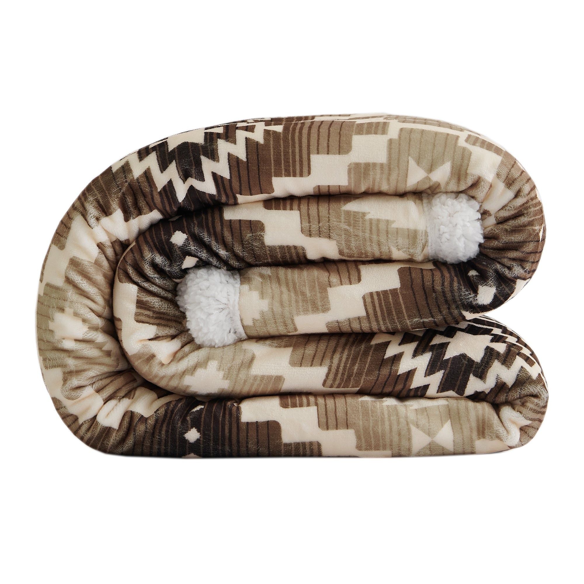 Campfire - Chalet Aztec Campfire Sherpa Throw - Multi Color