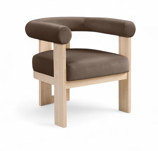 Arienzo - Performance Fabric Upholstered Accent Chair - Natural Base