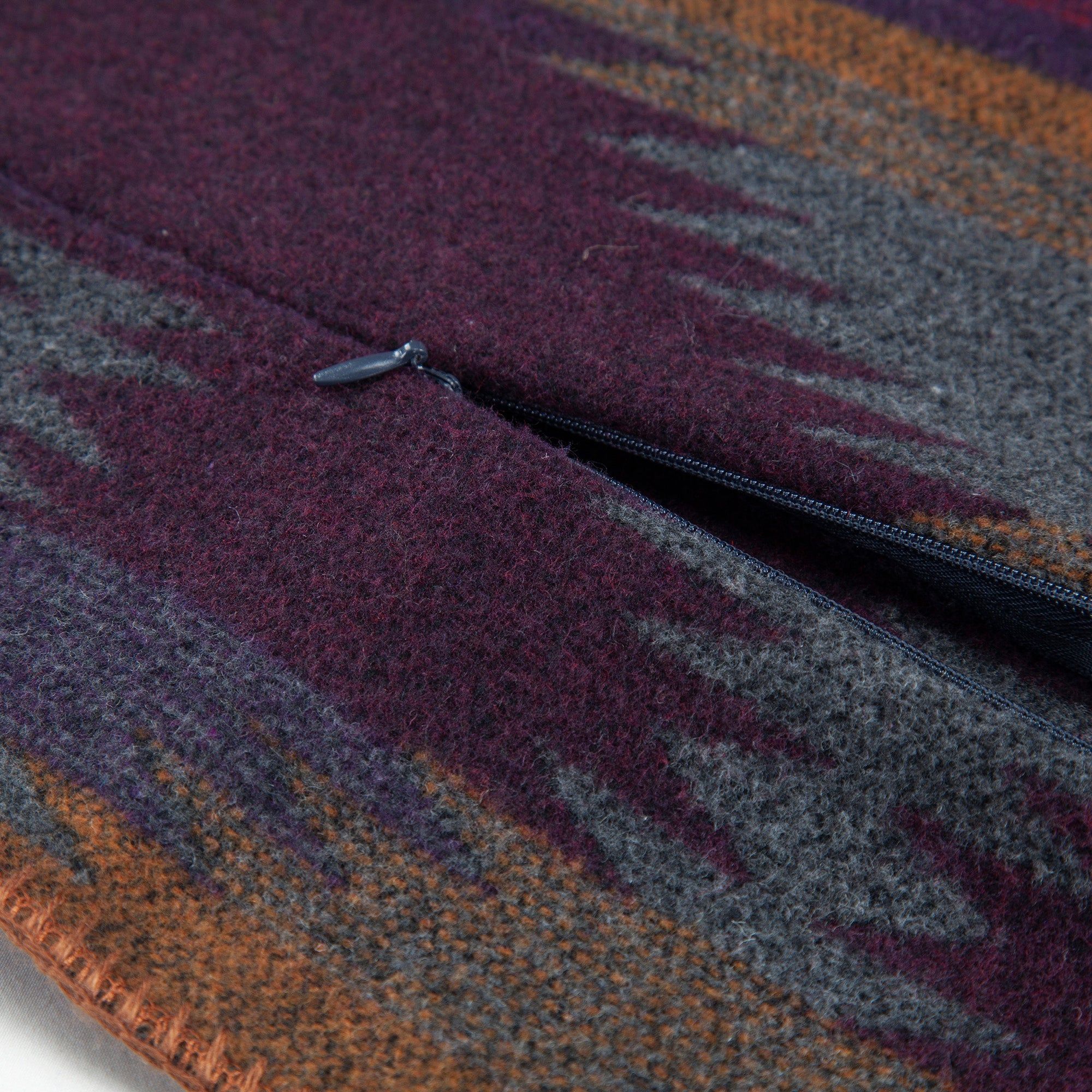 Gila - 20" x 40" Wool Blend Self Cuff Pillowcase - Multi Color