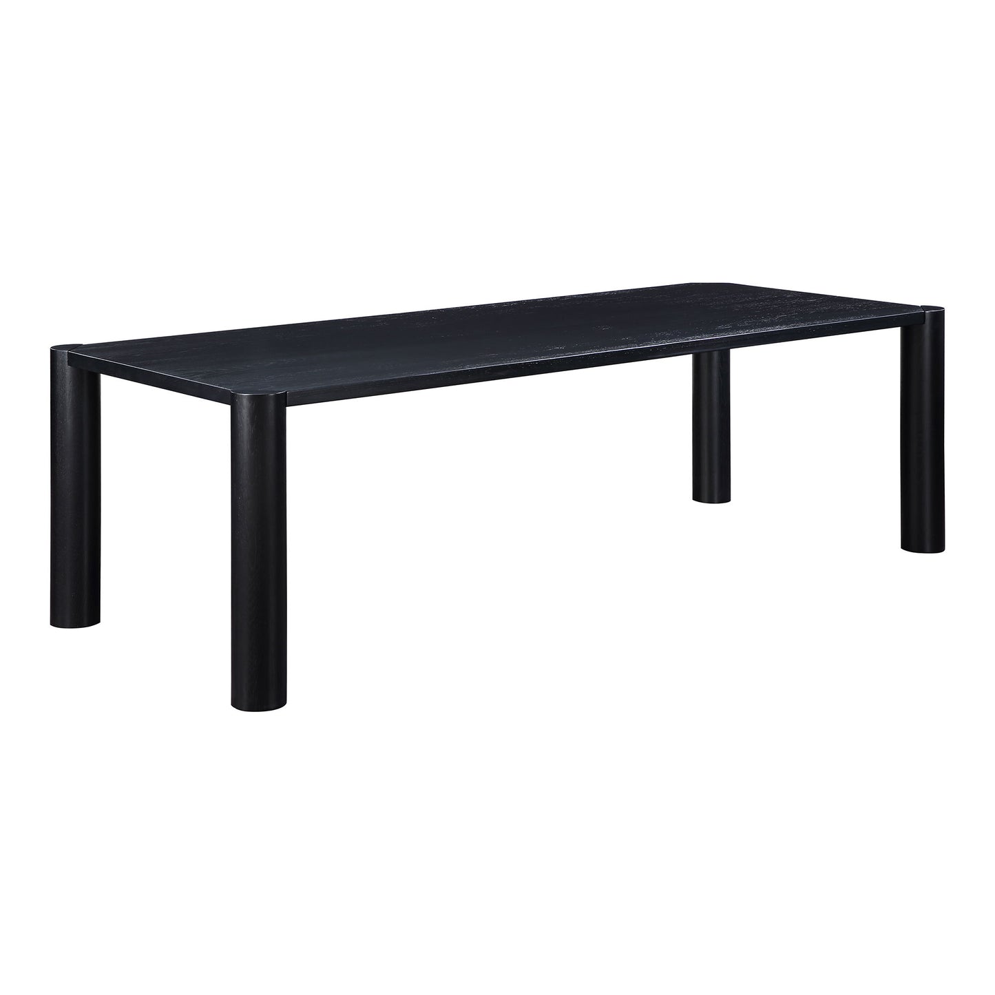 Post - Large Dining Table - Black Oak