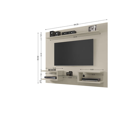 Plaza - TV Panel With Decorative Shelves