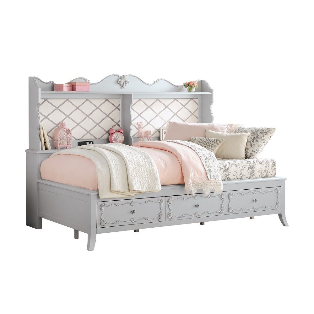 Edalene Twin Daybed With USB & Storage - Thumbnail 2