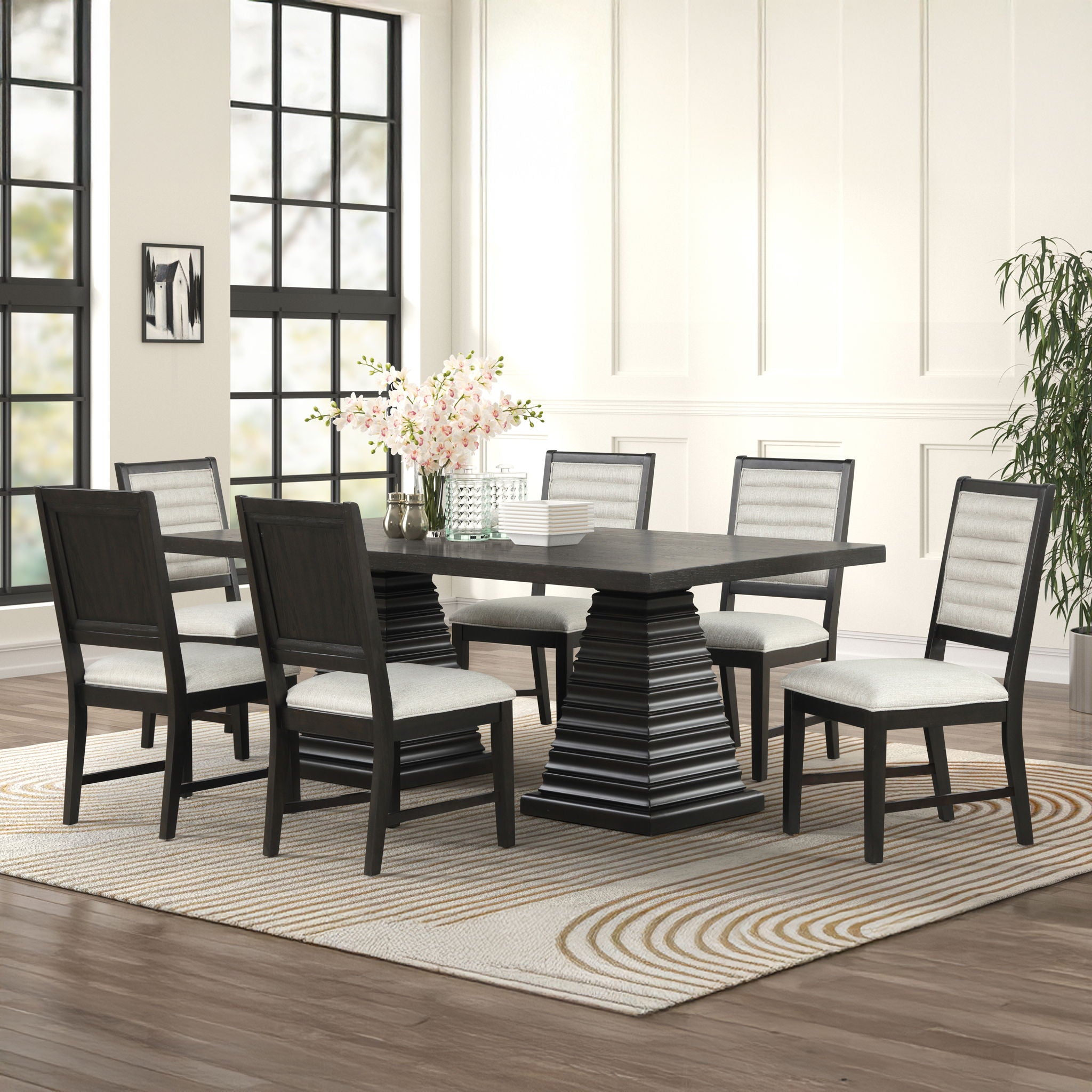 Plateau 78" Rectangle Dining Table Set - Thumbnail 4