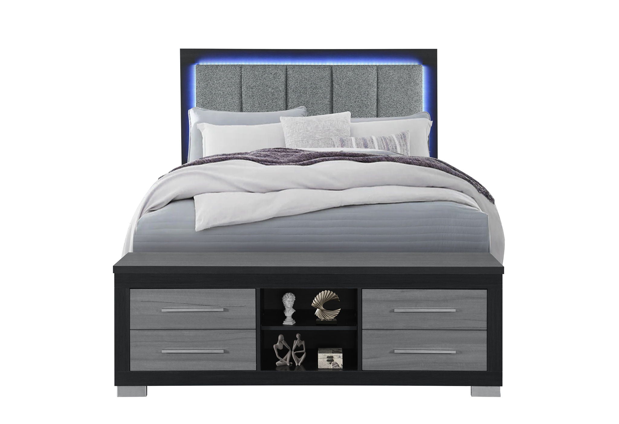 Emma Queen Bed With LED And USB