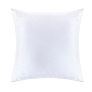 Border Embroidery - Euro Sham - White