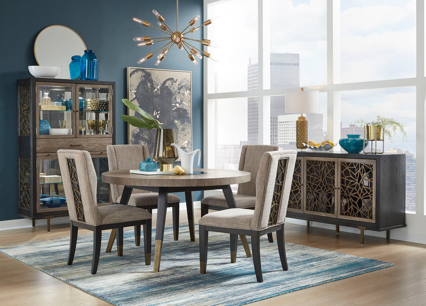 Ryker - Round Dining Table - Homestead Brown