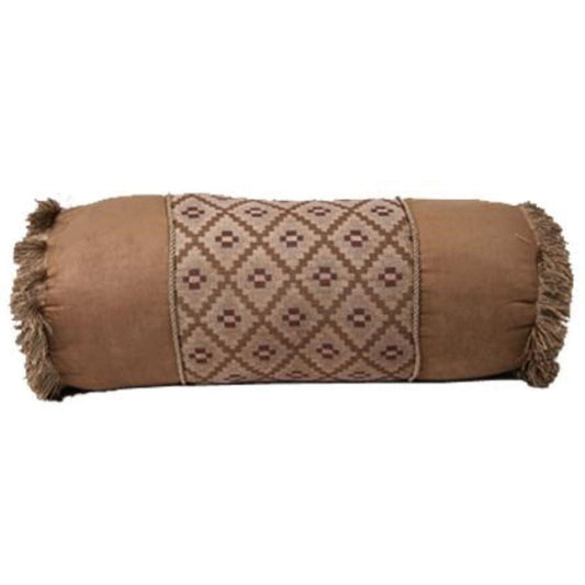 Bear - Diamond Chenille Neckroll - Brown / Tan