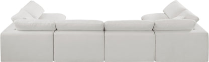 Comfy - 6 Piece Linen Modular Armless Sectional