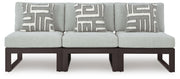 Beachloft - 3-Piece Outdoor Sectional - Black / Gray