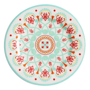 Western Melamine - Dinner Plate (Set of 4) - Red / Turquoise