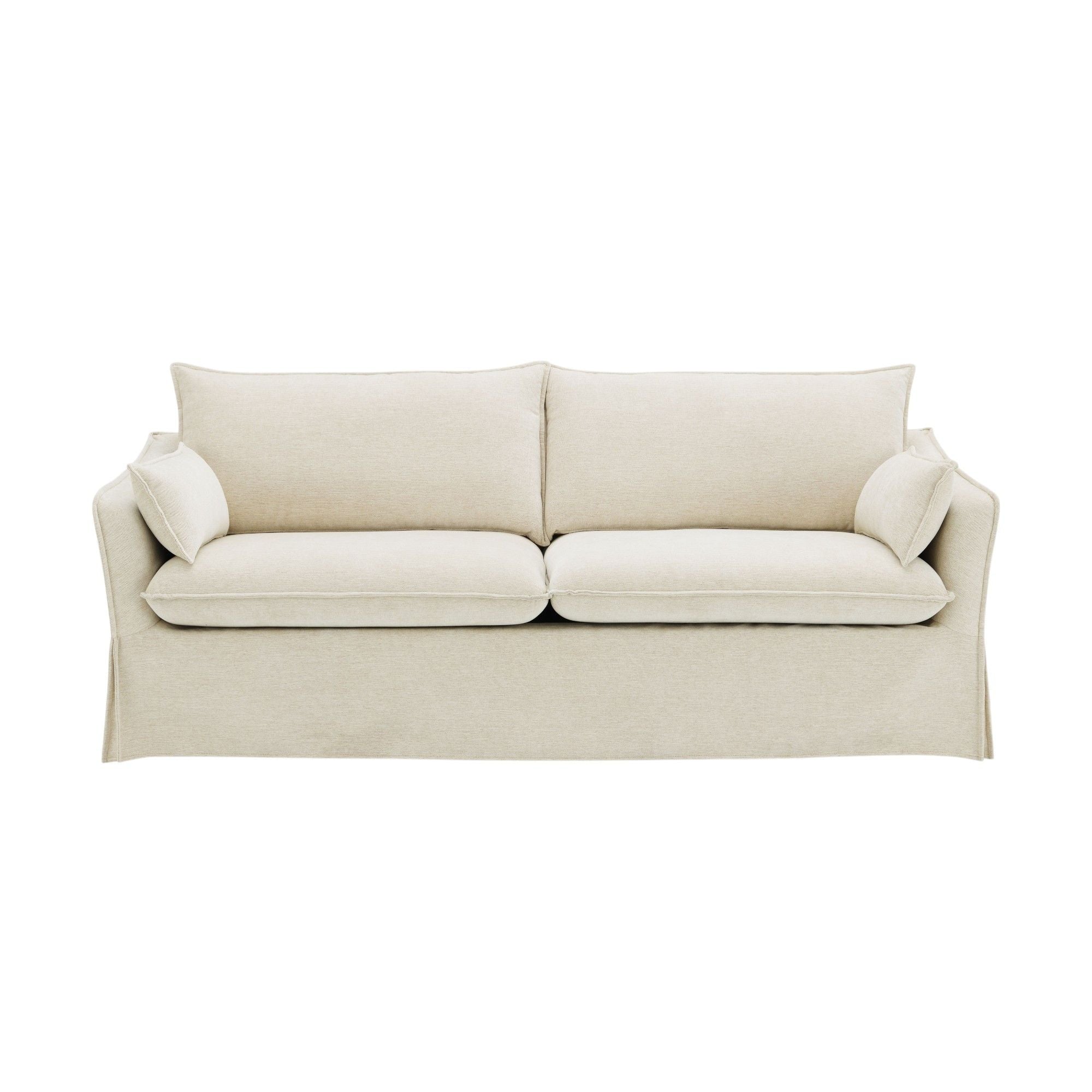 Shane - Sofa With 2 Pillows - Beige