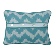 Catalina - Chevron Print Button Detailed Pillow - Multi